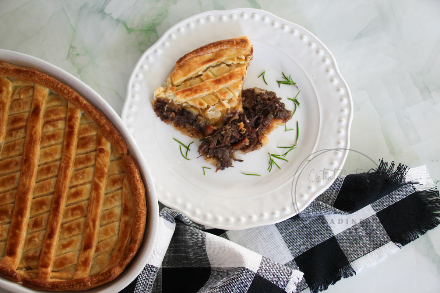 Beef Short Rib & Cheese Pie Set 6 of 6