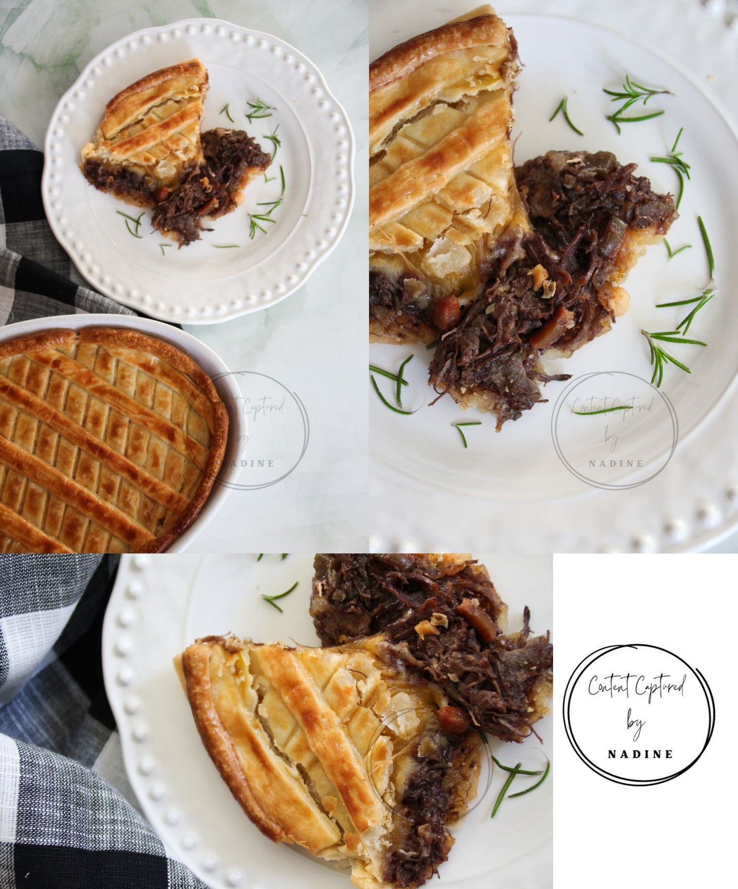 Beef Short Rib & Cheese Pie Set 6 of 6